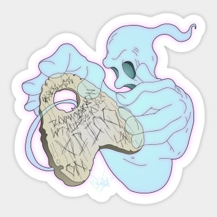 Ouija Ghost comes alive Sticker